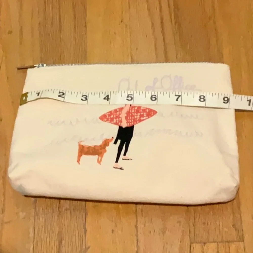 NWOT Anthropologie zipper “out of office” beauty bag